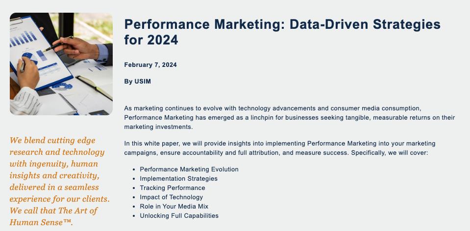 Performance Marketing: Data-Driven Strategies for 2024